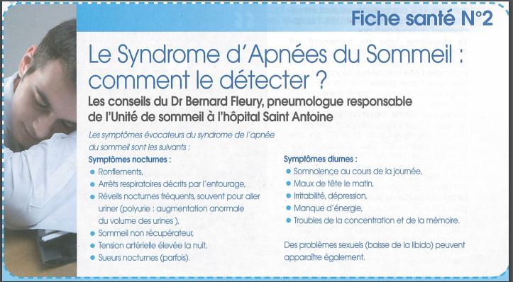 syndrome apnées du sommeil